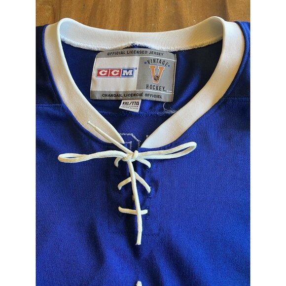 Terry Sawchuk Toronto Maple Leafs 1967 Stanley Cup CCM XXL Jersey W/Fight Strap - Picture 4 of 15